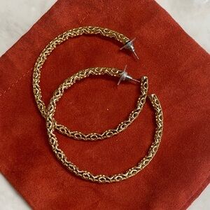 Kendra Scott Elegant Gold Hoop Earrings